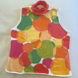 Susan Bristol sweater 45% cotton/55% ramie no sleeves never used